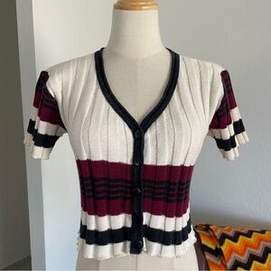 Vintage 1990s Accomplice Soft Grunge Knit Buttoned Top